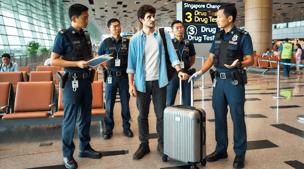 Tests de drogue à l’aéroport de Changi (© Singapore Police).png
