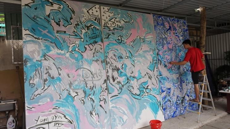 Lam Son Thanh est un artiste et peintre vietnamien