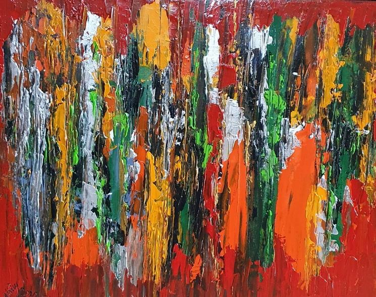 peinture sur l'exposition artistique à saigon au Vietnam