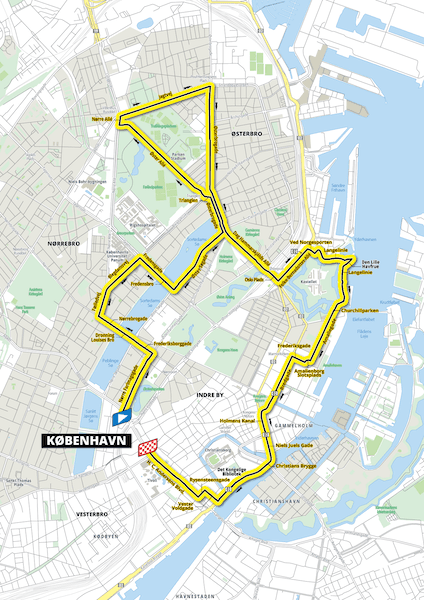 Circuit Tour de France 2022 Copenhague