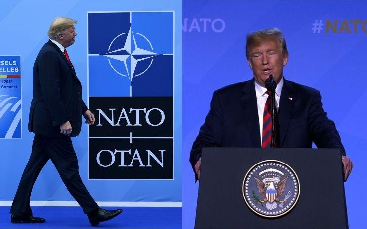 Trump au Sommet de l'OTAN 2018, à Bruxelles