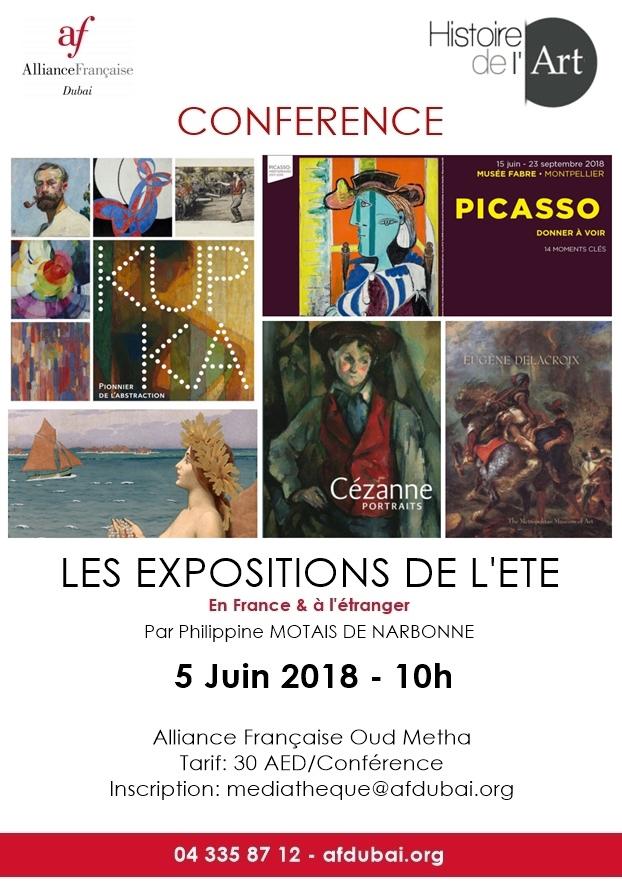 Les expositions de l'été, conférence à l'Alliance Française