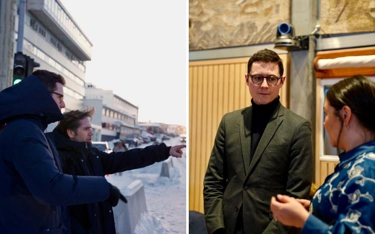 Vincent Caure rencontre français sur place