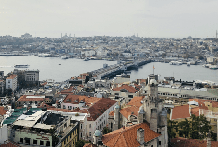 Vue de la Tour de Galata à Istanbul