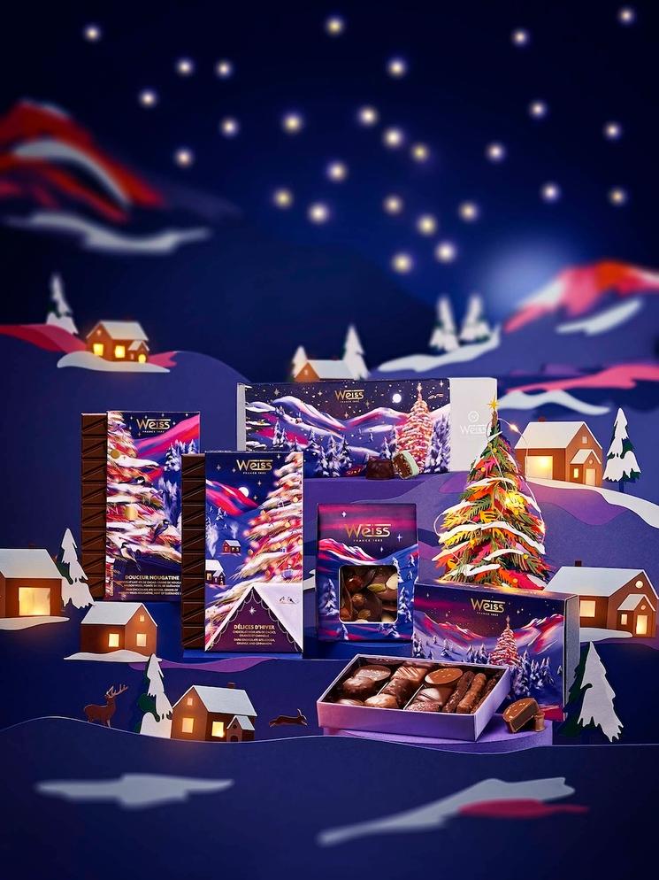 Publicité chocolats Weiss