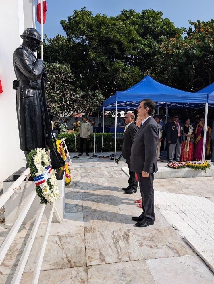cérémonie de commémoration du 105e anniversaire de l’armistice du 11 novembre 1918