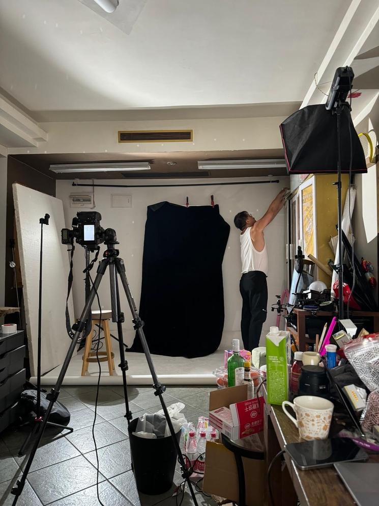 le studio de son père