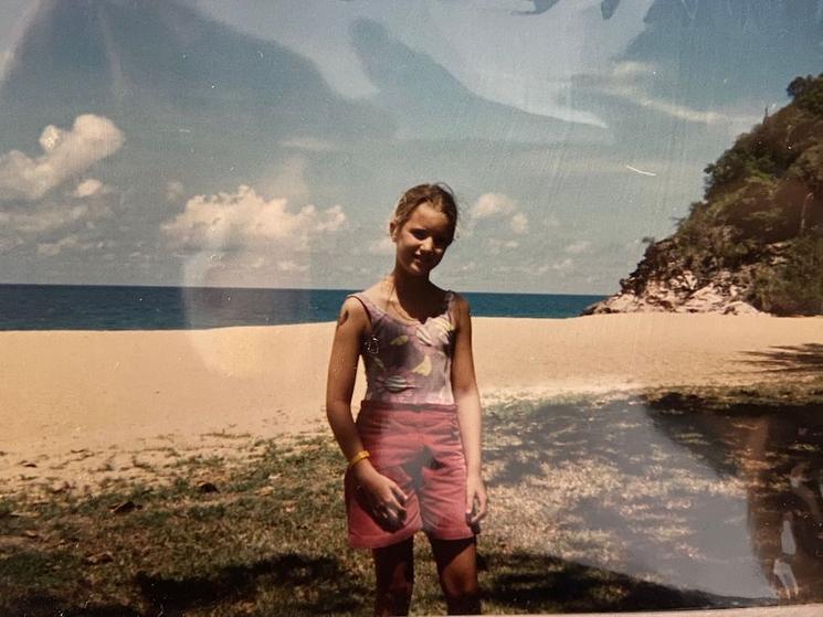 Capucine Canonne à Singapour lors d'un voyage touristique en 2012 avec son conjoint