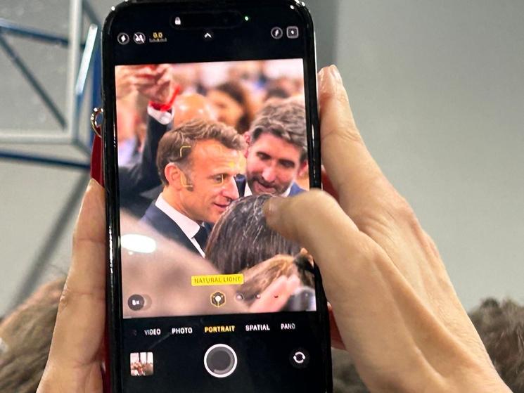 la venue d'Emmanuel Macron à Singapour