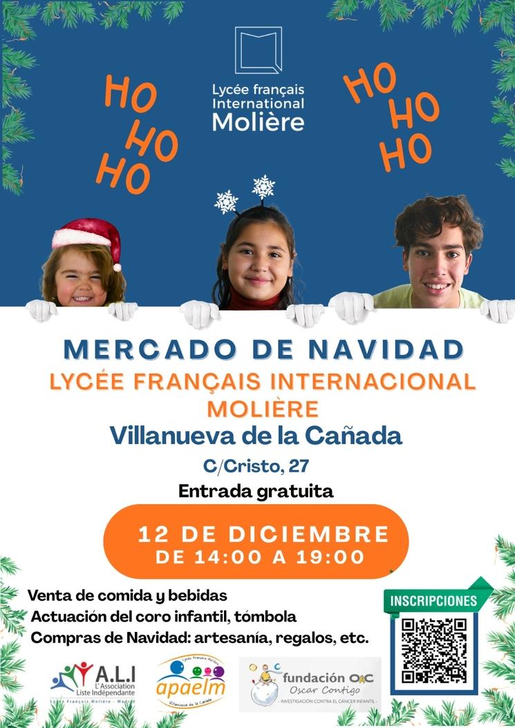 affiche de noel du lycée français international Molière