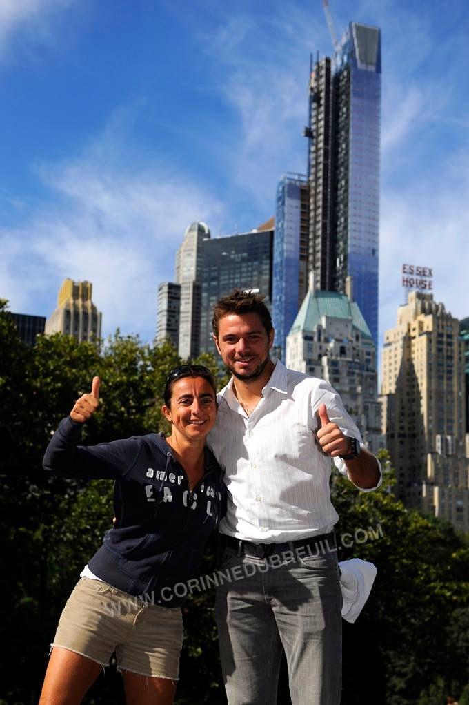 Corinne Dubreuil et Stan Wawrinka