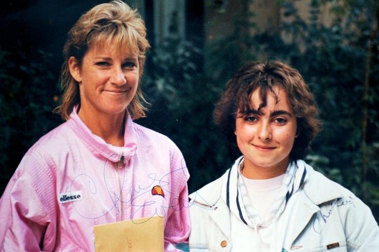 Corinne Dubreuil et Chris Evert