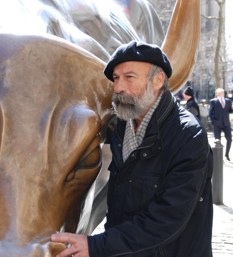 Arturo di Modica et le taureau de Wall Street