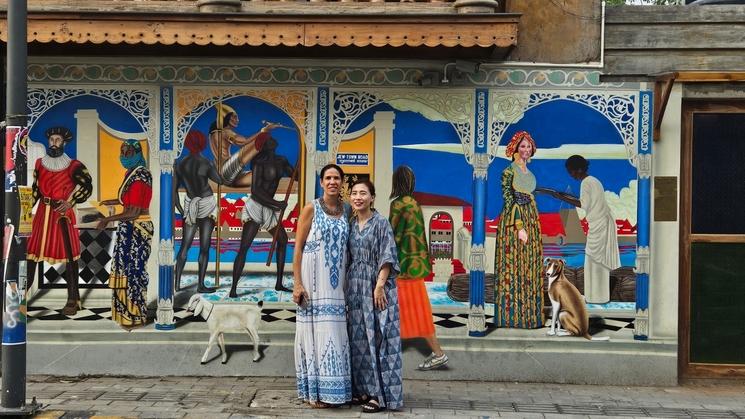 L"auteure a la Biennale de Kochi