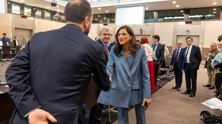 Eleonore caroit au bureau de vote pour les élections consulaires - copyright cabinet E.Caroit
