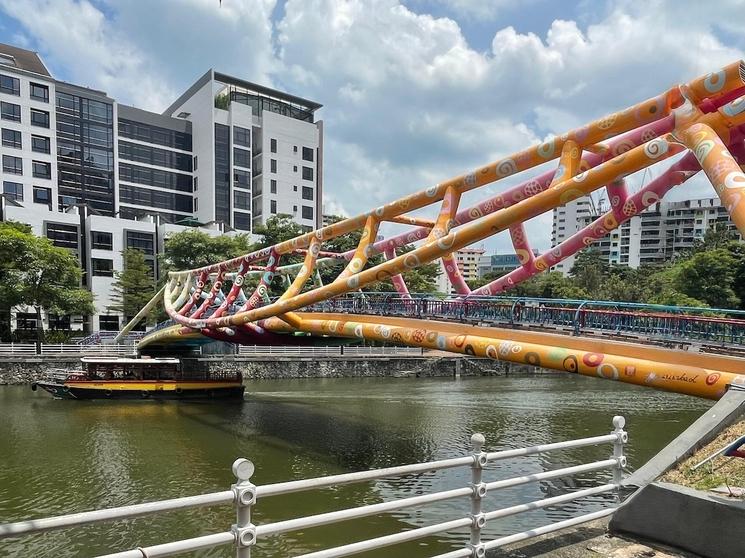 Passerelle piétonne sur Robertson Quay