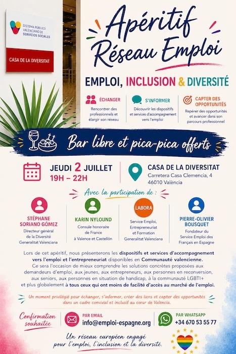 affiche reseau emploi valence