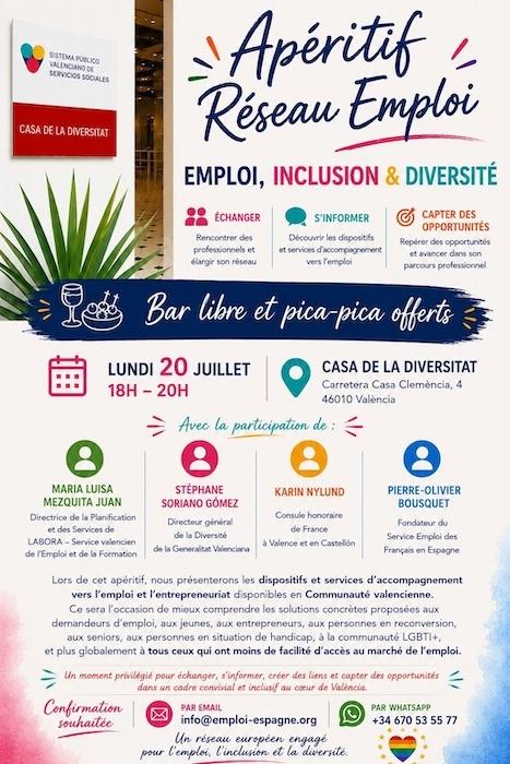 affiche réseau emploi valence