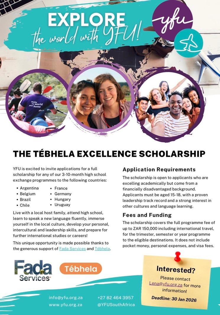 Bourse Thebela pour YFU