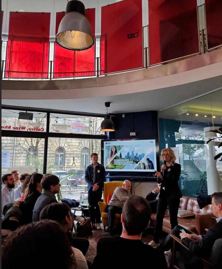 Yvane Bocchi-Wirman au Meet-UP V.I.E Budapest