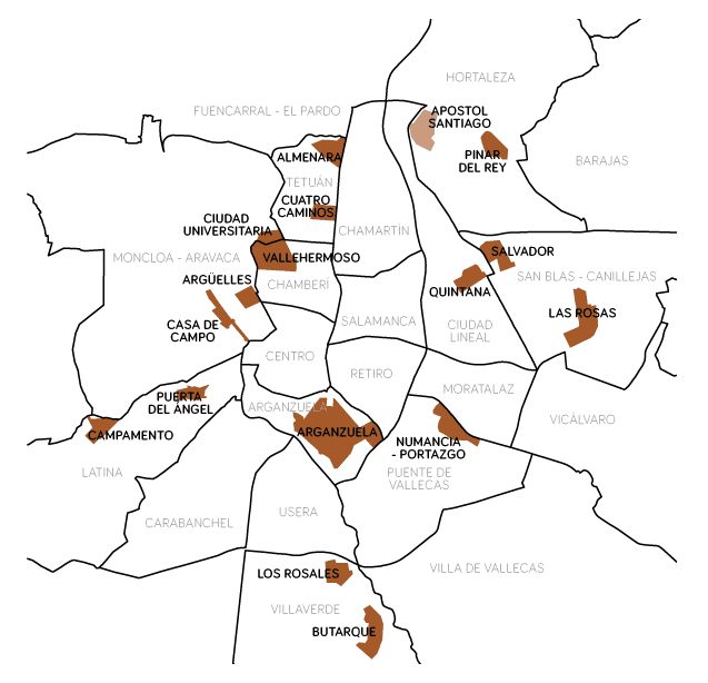 quartiers tri selectif madrid