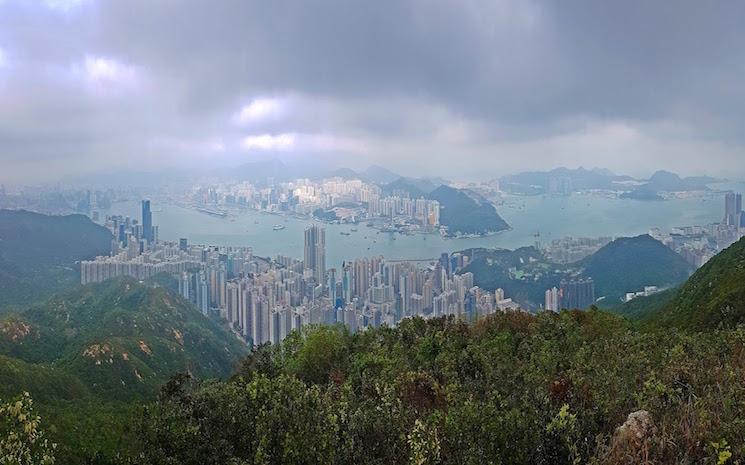 Vue des hauteurs du Mont Parker