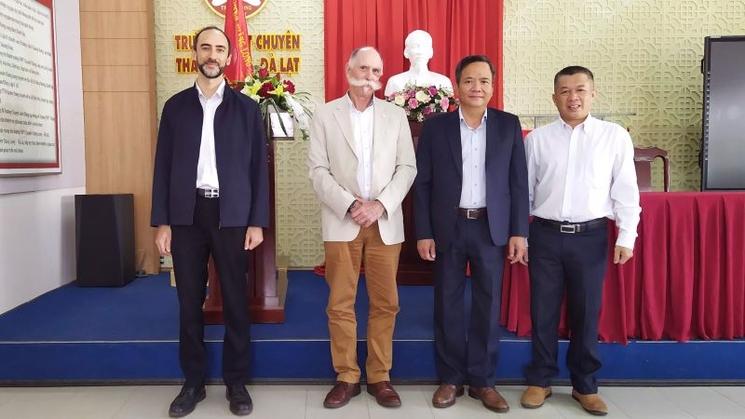 Accord de coopération entre deux lycées avec Nicolas Leymonerie