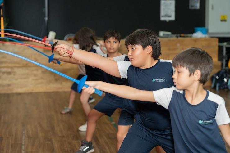 Activite d'escrime apres les cours