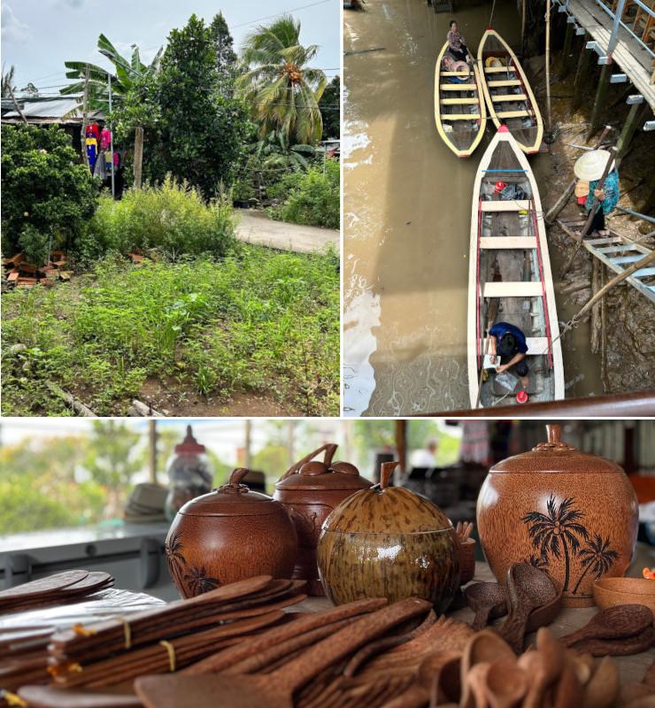 Activités à faire dans le Delta du Mekong : bateaux, vie paisible et produits à base de noix de coco