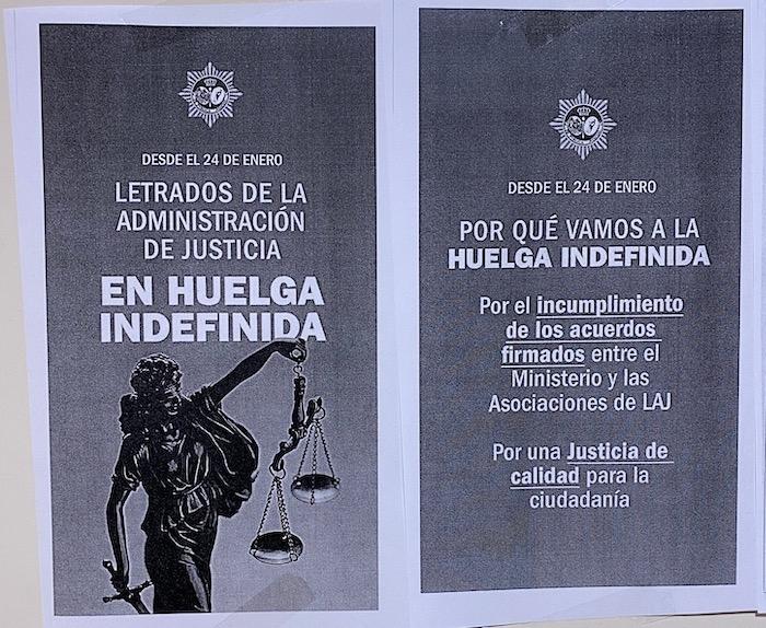 affiche des greffiers en grève