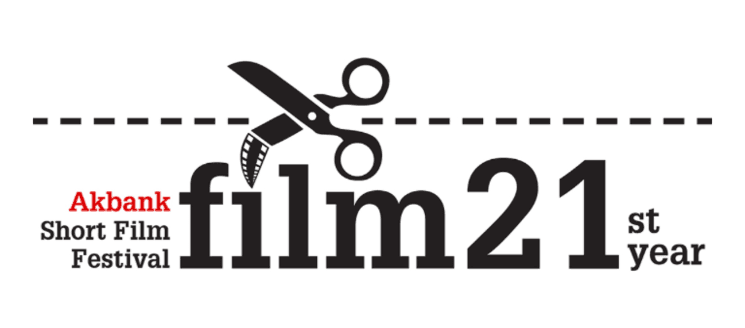 Logo du Festival International du Court Métrage Akbank 2025 à Istanbul, célébrant sa 21ᵉ édition.