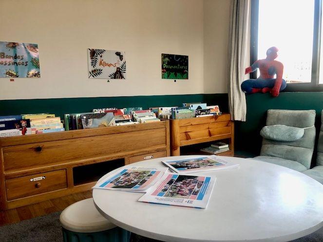 L'espace pour les enfants à l'AF de Katmandou