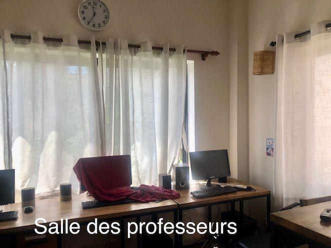 La salle des professeurs de l'AF de Katmandou
