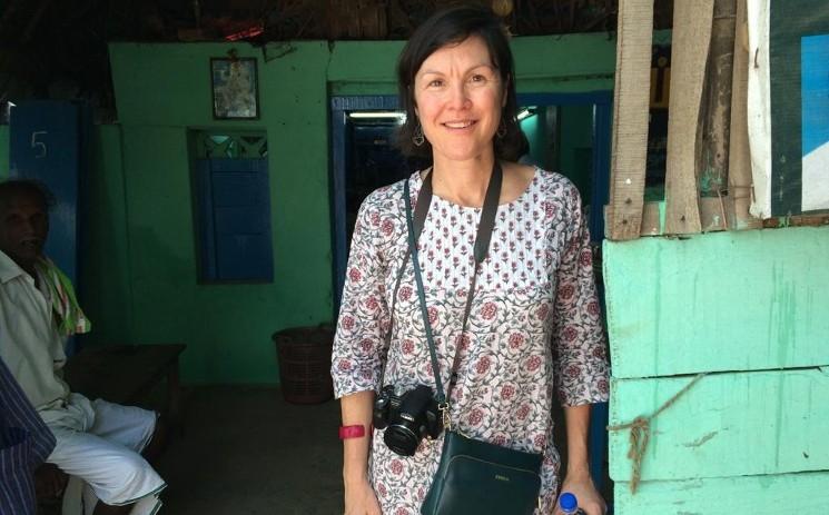 Anne Bonneau journaliste à Réunion la 1ère en voyage en Inde