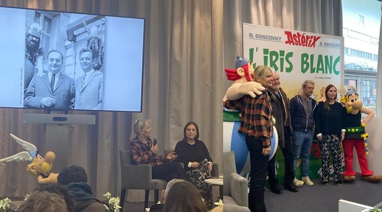 Anne Goscinny et Sylvie Uderzo présentent le dernier Astérix
