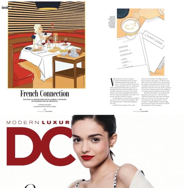 anne Vuitton dans un magazine