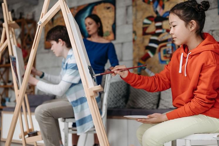 jeunes peinture