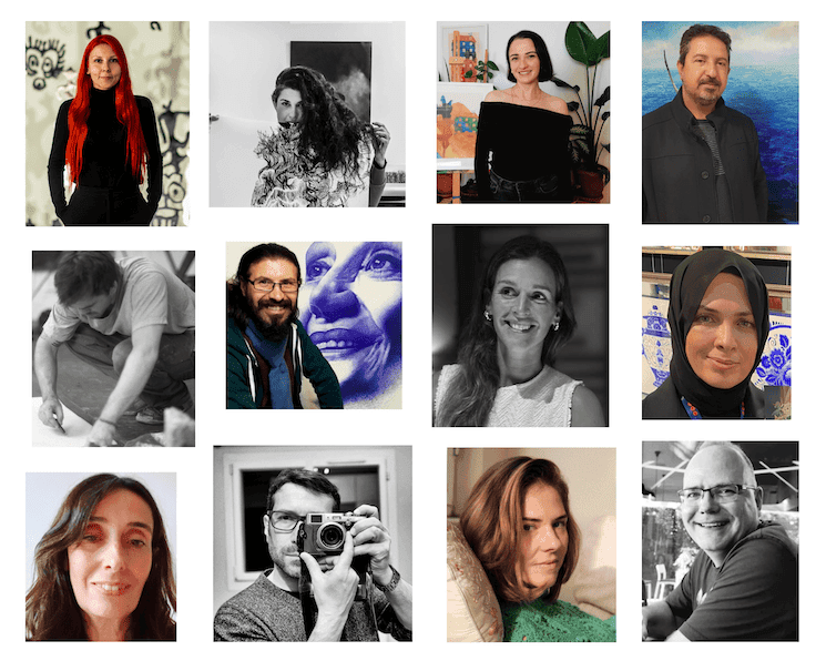 Portraits des artistes exposants du Printemps Des Artistes 2025 à Istanbul