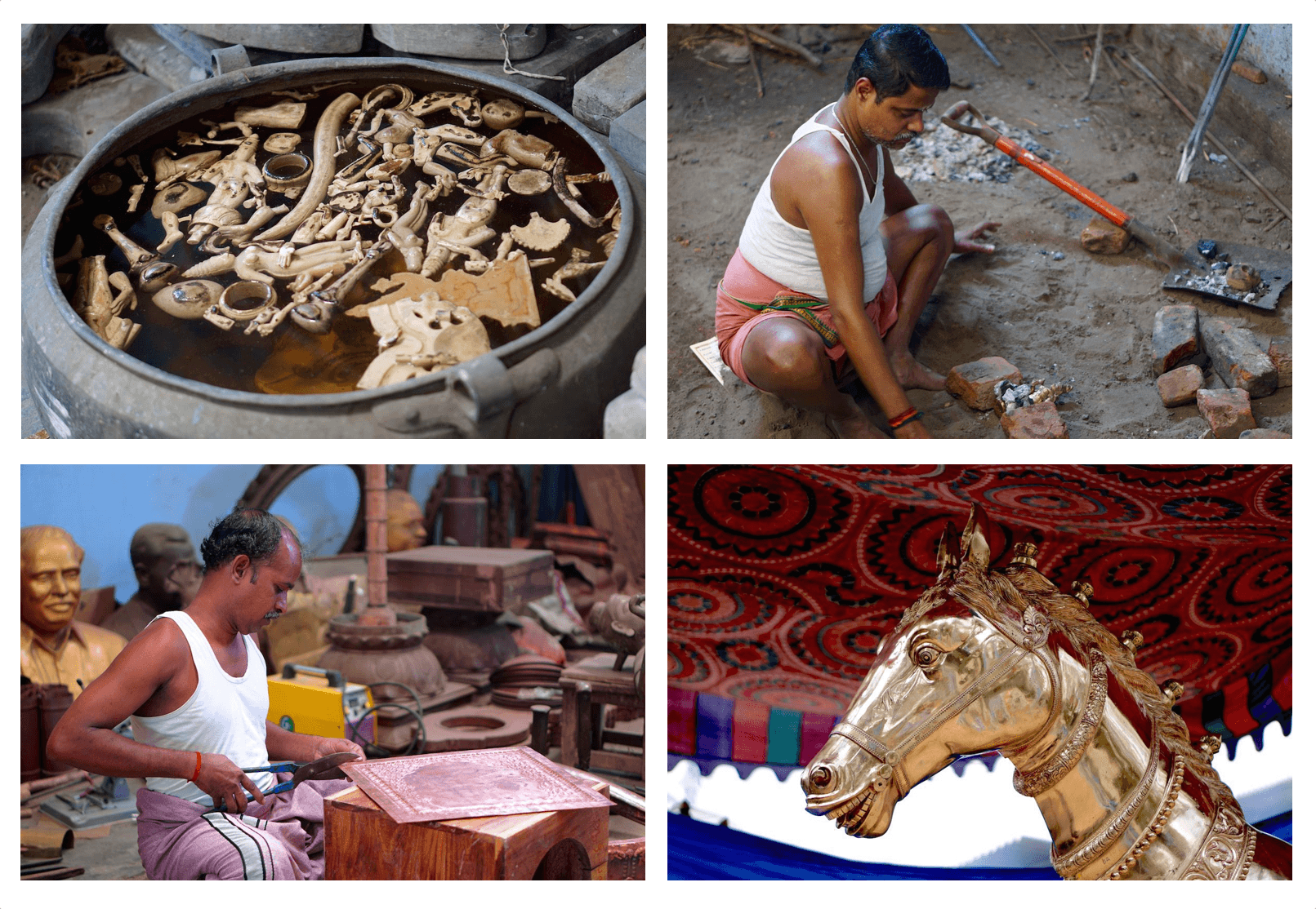 atelier fonderie bronze tamil nadu