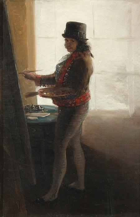 autoportrait de Goya en peinture