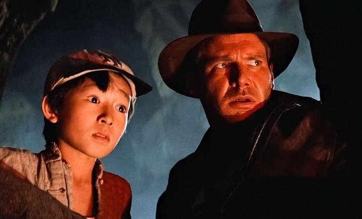 Avec Harrison Ford dans le film Indiana Jones