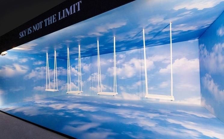 balançoire dans les nuages