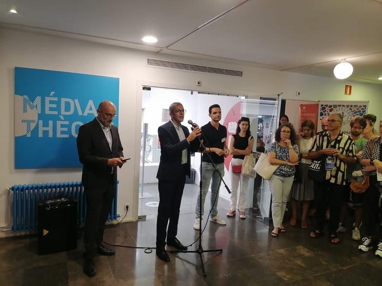 un moment de la journée des associations à Barcelone