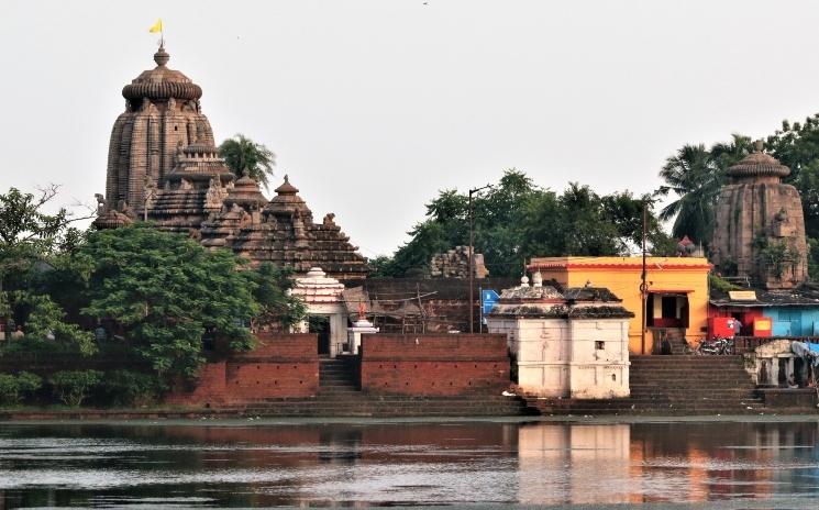 Le réservoir d'eau Bindu Sarovara à Bhubaneshwar