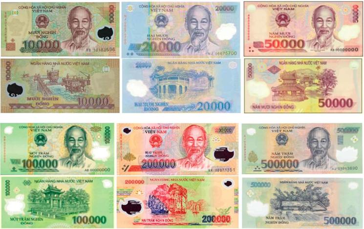 Billets de la monnaie vietnamienne