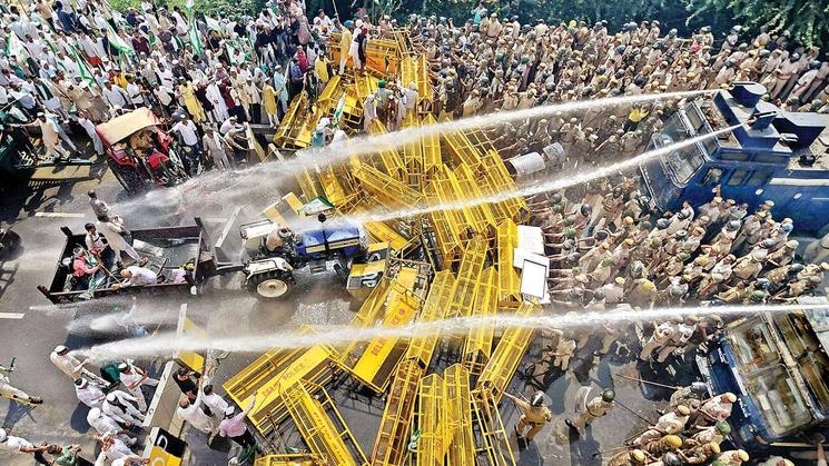 famrers india inde protest manifestations laws lois agricoles