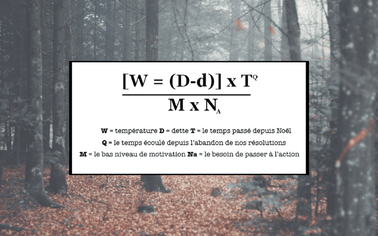 Formule "scientifique" qui expliquerait le Blue Monday