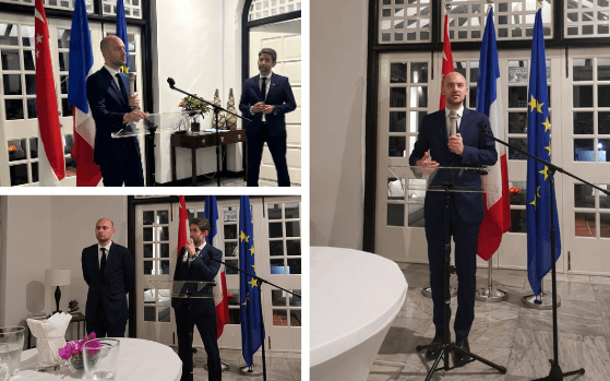 Jean Noël Barrot en visite à Singapour