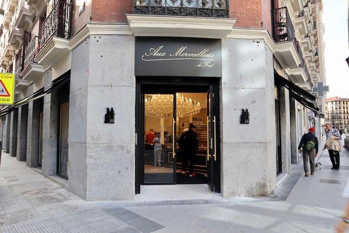 devanture de la boutique à madrid