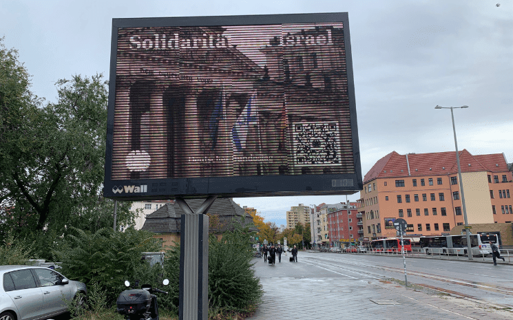 bundestag soutien israel publicite berlin